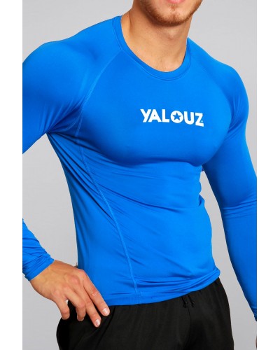 T-shirt de Compression Homme ZEWOW - Manches Longues - Rouge