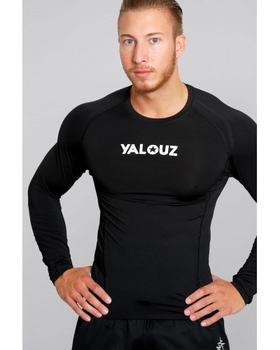 T-shirt de Compression Homme ZEWOW - Manches Longues - Rouge