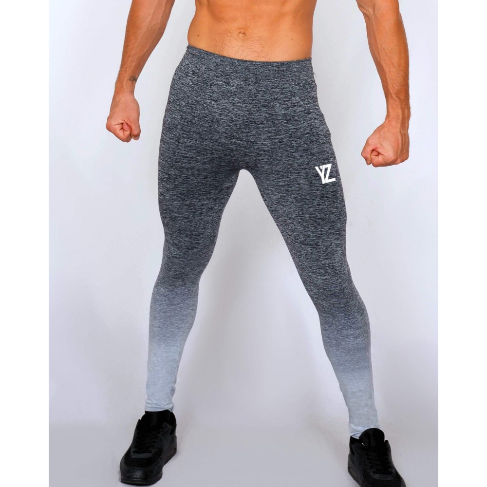 LEGGING YZ GRIS CHINÉ DEGRADÉ HOMME