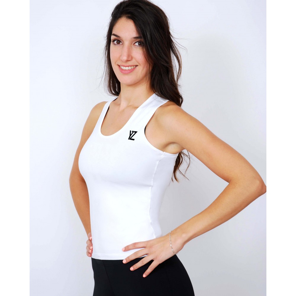 DÉBARDEUR FEMME SPORT BLANC