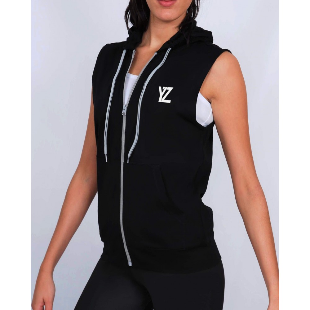 Gilet Veste de Course a Pied Sans Manche Pour Femme Avec Poches