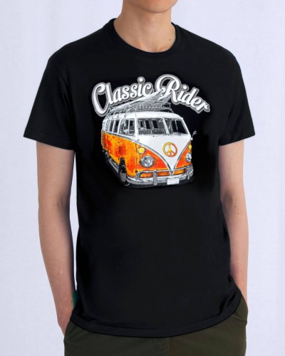 T-SHIRT VINTAGE RIDER COMBI