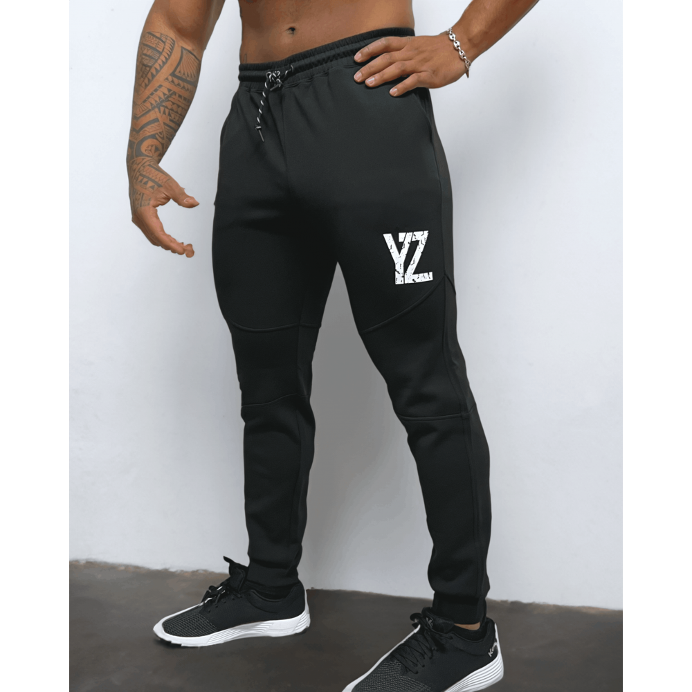 PANTALON FIT JOGGING NOIR HOMME