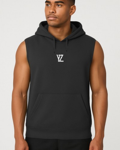 SWEAT CAPUCHE SANS MANCHE
