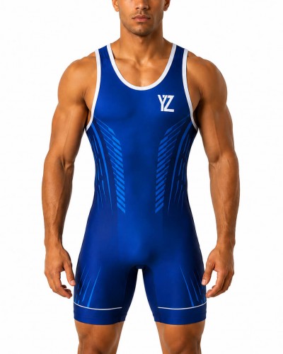 Combinaison bleue élite 2027 YALOUZ face avant