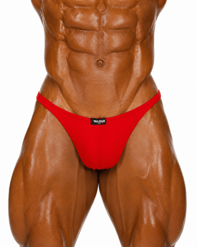 SLIP POSING LYCRA ROUGE