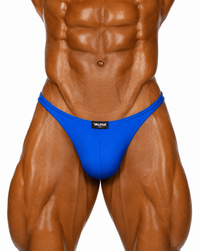 SLIP POSING LYCRA BLEU